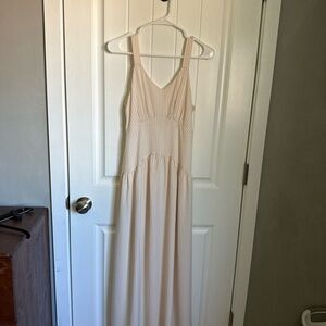 Elegant Cream Maxi Dress